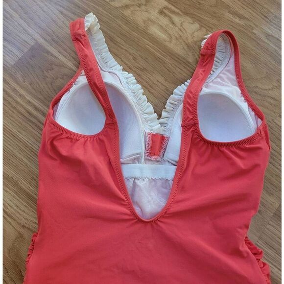 Profile By G Ruffle V-Neck Tummy Control One-Piece 10 - Picture 5 of 8